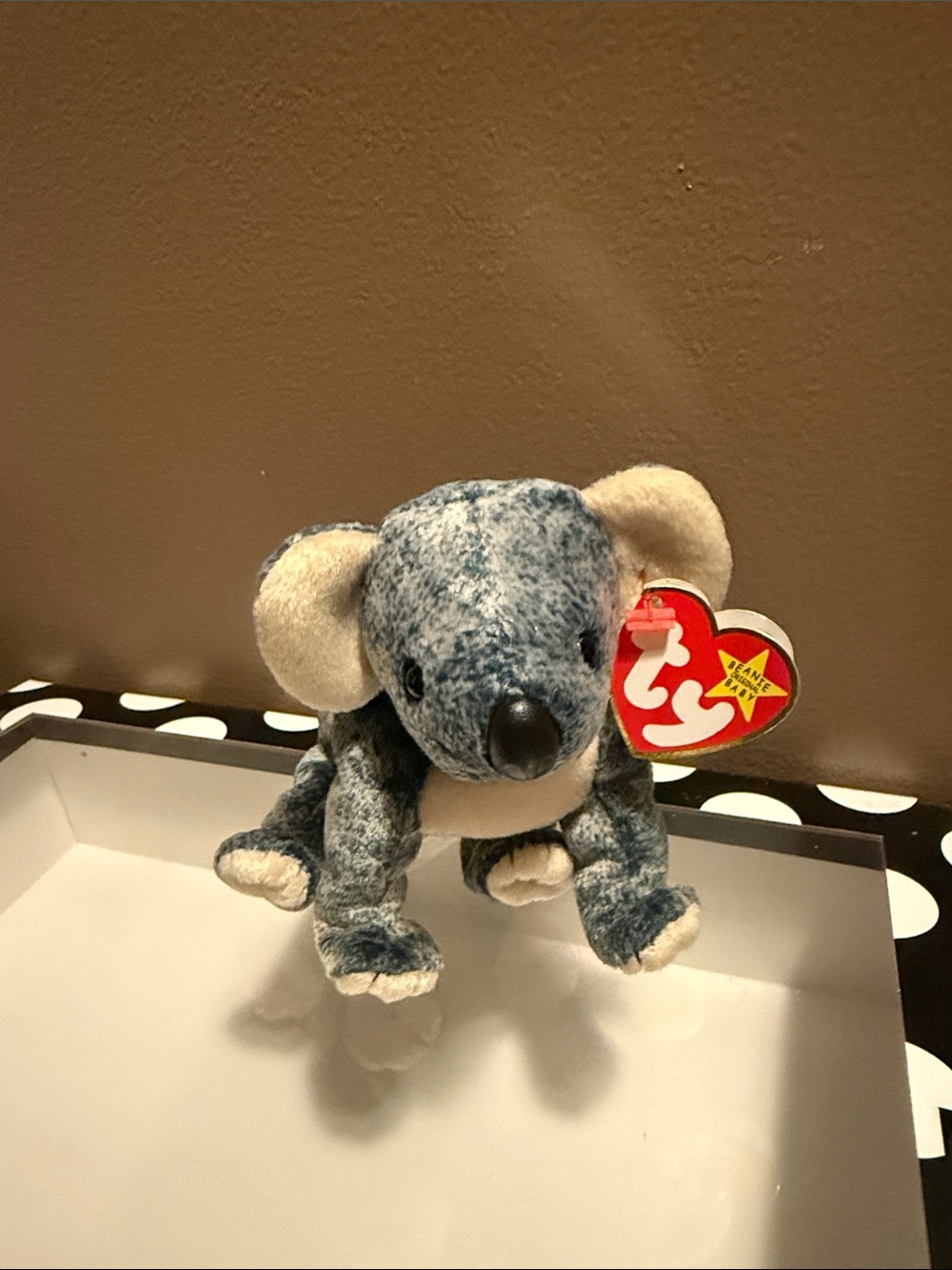 Ty Plush Koala in Gray and Cream with Ty Heart Tag Eucalyptus 1999